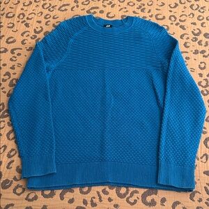 H&M Men's Teal Crewneck Sweater
